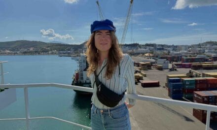 La résidence de Louise Cognard à bord d’un porte-conteneurs