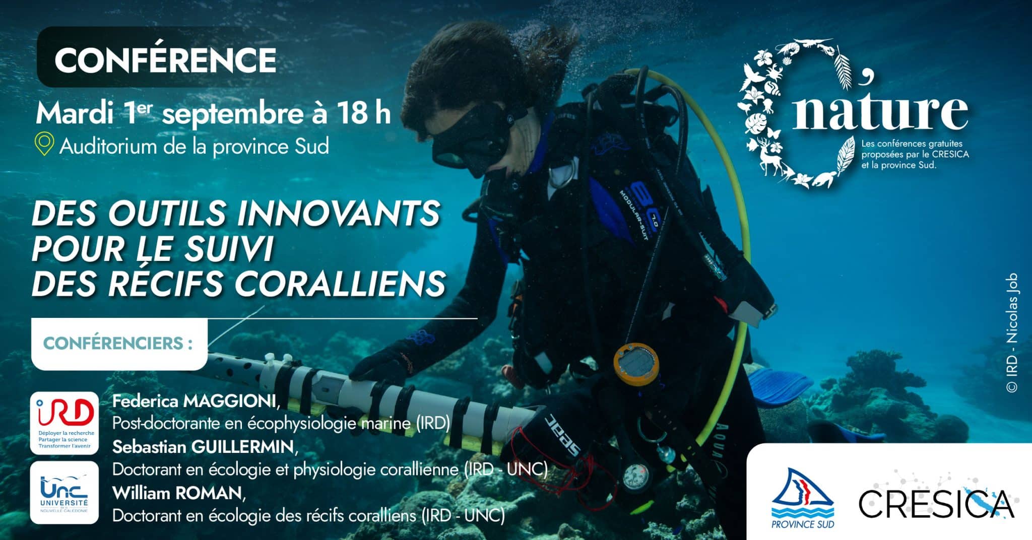 Conférence C’Nature – Des outils innovants pour le suivi des récifs coralliens